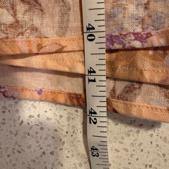 House of Harlow Puff Sleeve Midi Dress Small Palm Floral Cottagecore Feminine S - Picture 8 of 9